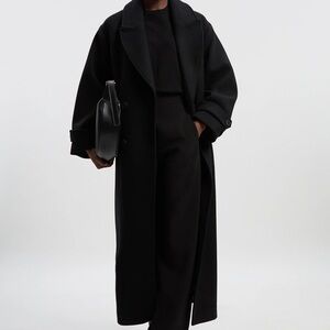 Chic Black Overcoat